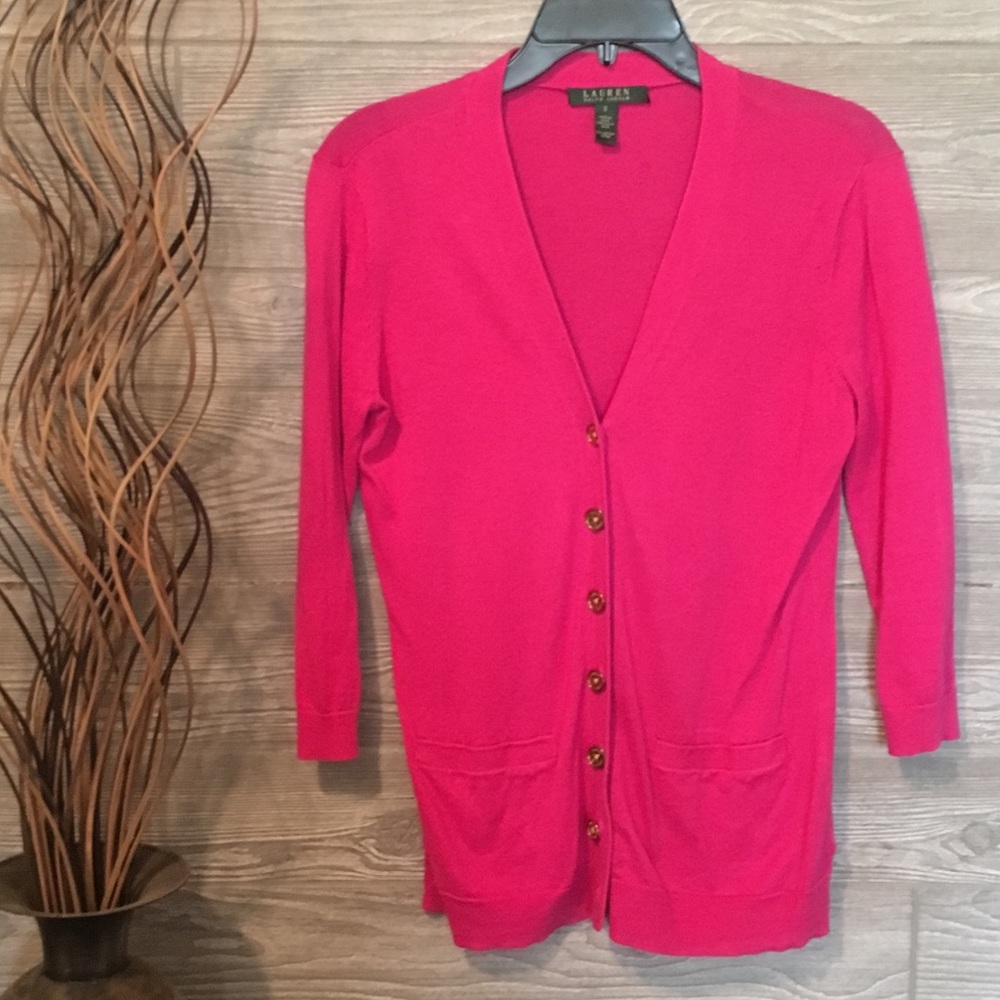 Pink Lauren Cardigan